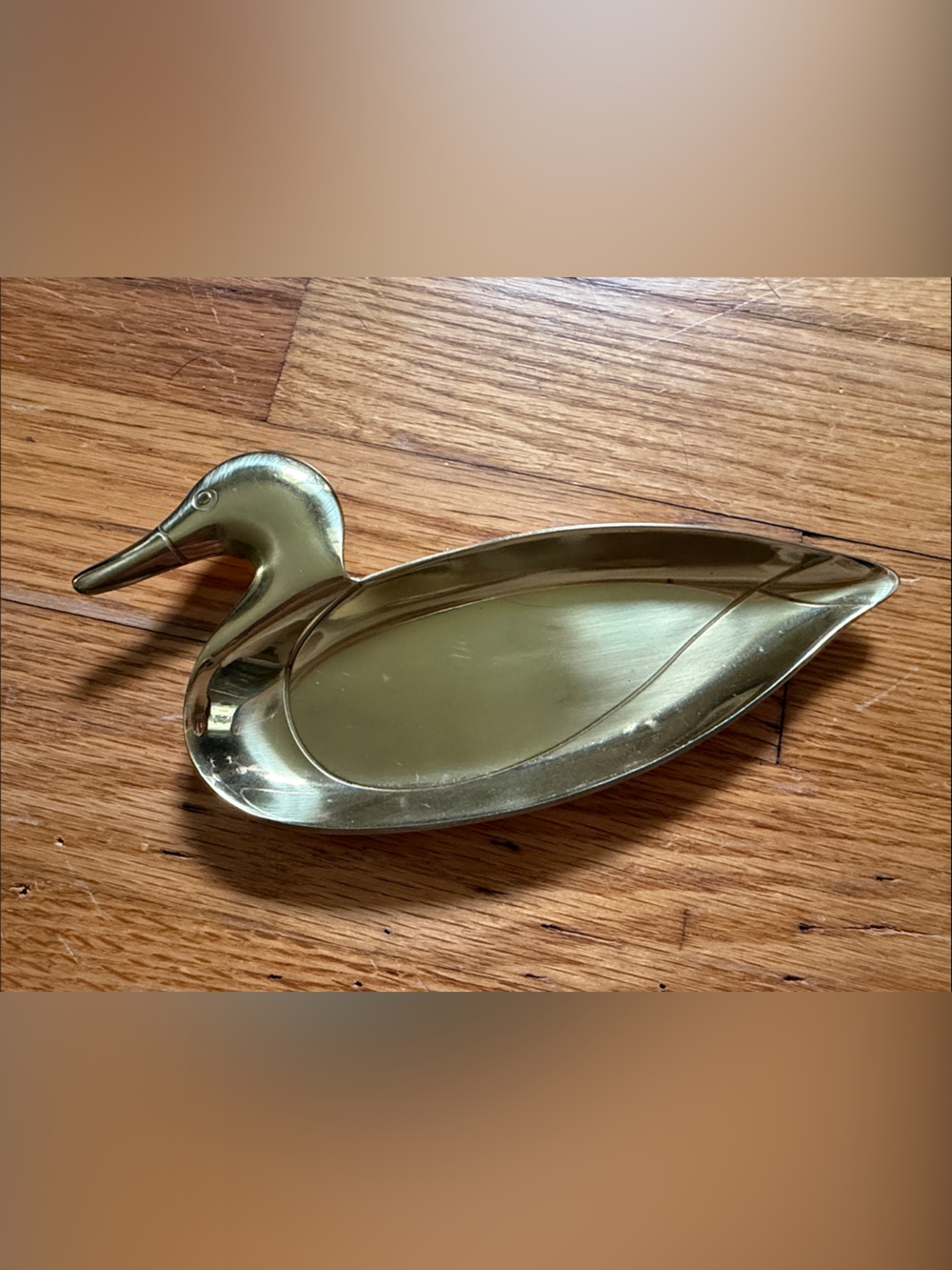 Brass Duck Trinket Tray